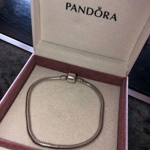 Pandora bracelet and charms sterling silver